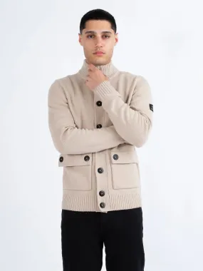 LUKE - DENMARK LAMBSWOOL KNITTED CARDIGAN