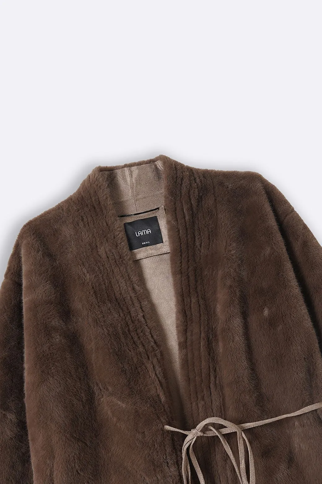 LUXE FUR WRAP COAT