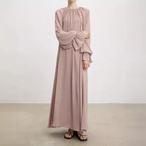 MA064 Chiffon Pleated Abaya