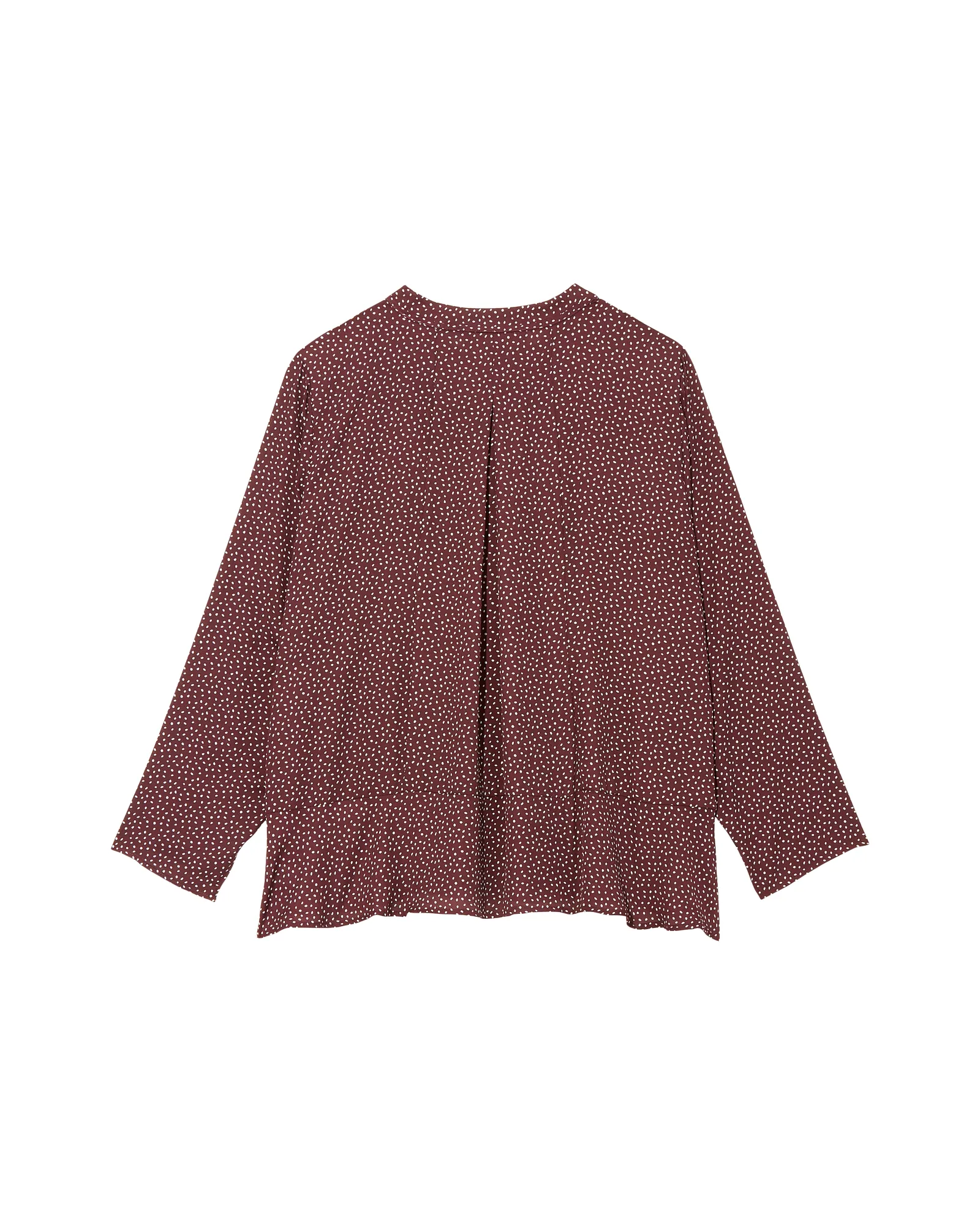 Maggy Long Sleeve Tie Neck Blouse | Purple / White