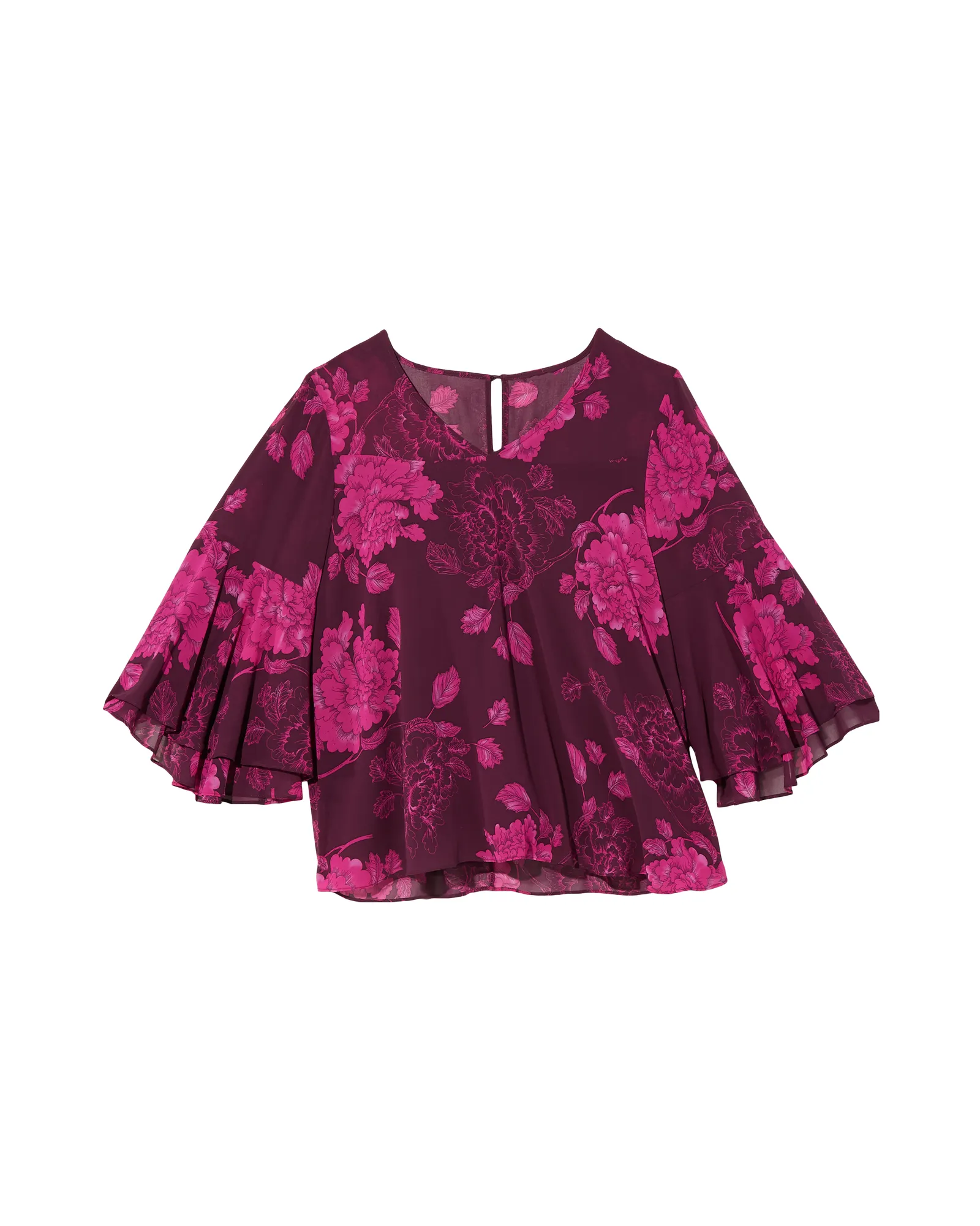 Marita Bell Sleeve Blouse | Purple / Magenta