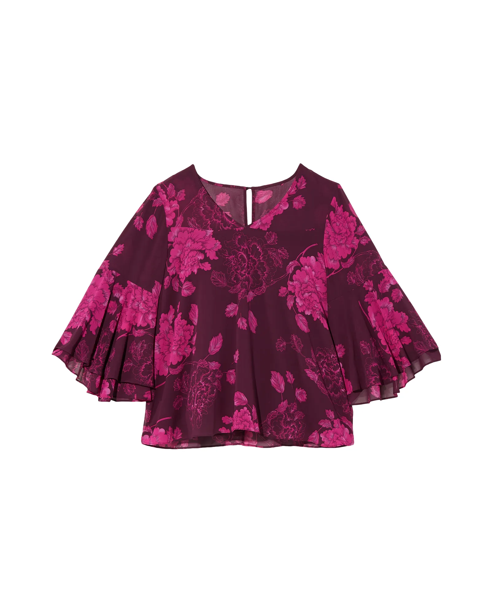 Marita Bell Sleeve Blouse | Purple / Magenta