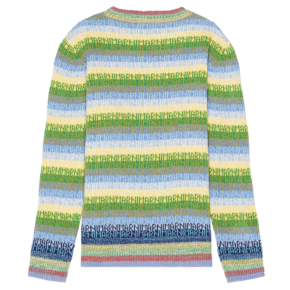 Marni Roundneck Sweater Lake Green Multi