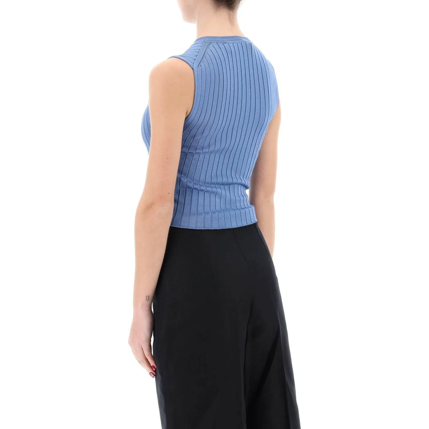 Marni sleeveless ribbed knit top