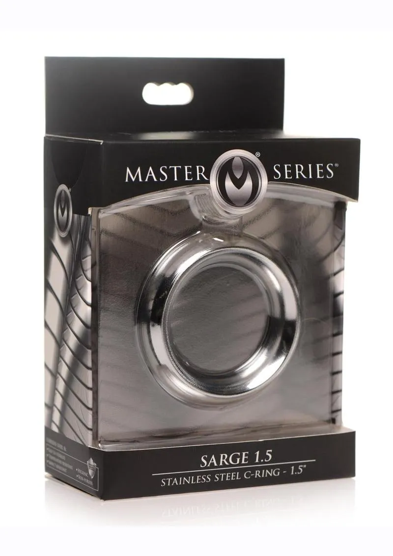 Master Series Sarge 1.5in Stainless Steel Erection Enhancer Cock Ring