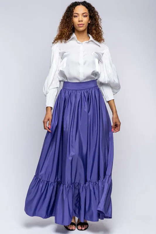 Maxi Flared Skirt