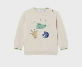 Mayoral Baby & Toddler Boys Cream Animal Friends Sweater