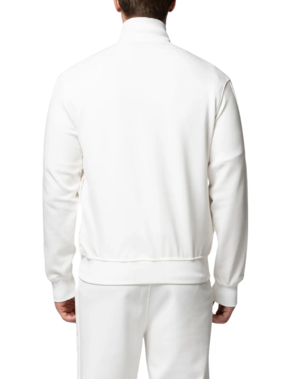 MB ESSENTIAL PIQUE WHITE TRACK JACKET | WHITE