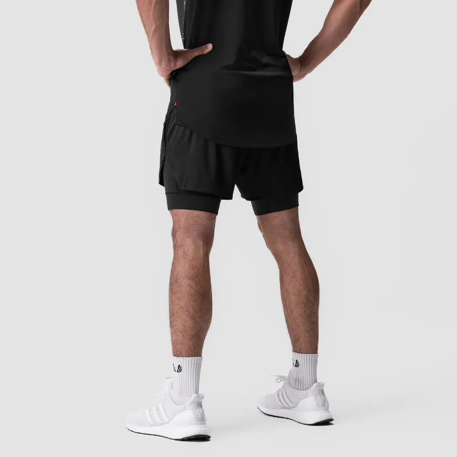 Men's Silver-Lite 2.0 5" Liner Short in Black