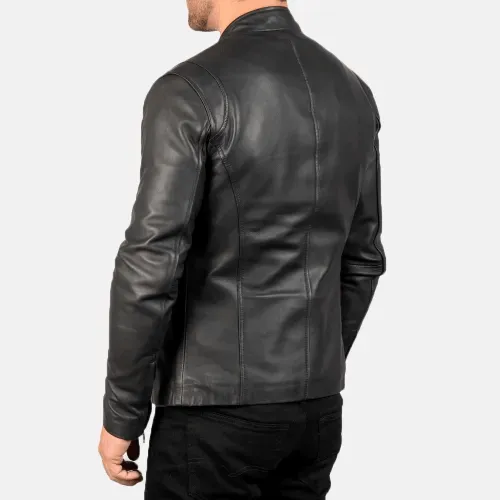 Mens Stylish Black Leather Jacket