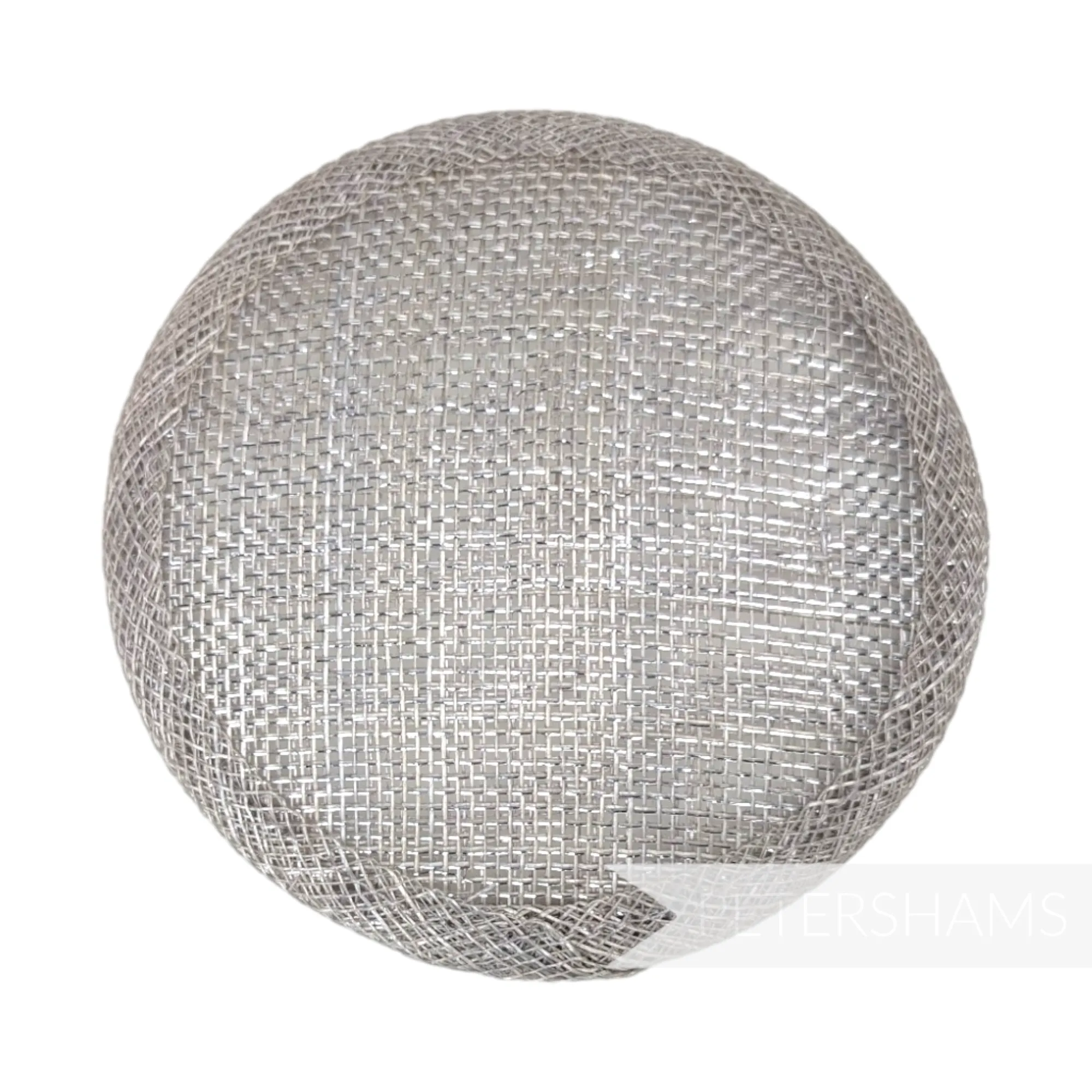 Metallic Lurex 10.5cm Round Sinamay Hat Base