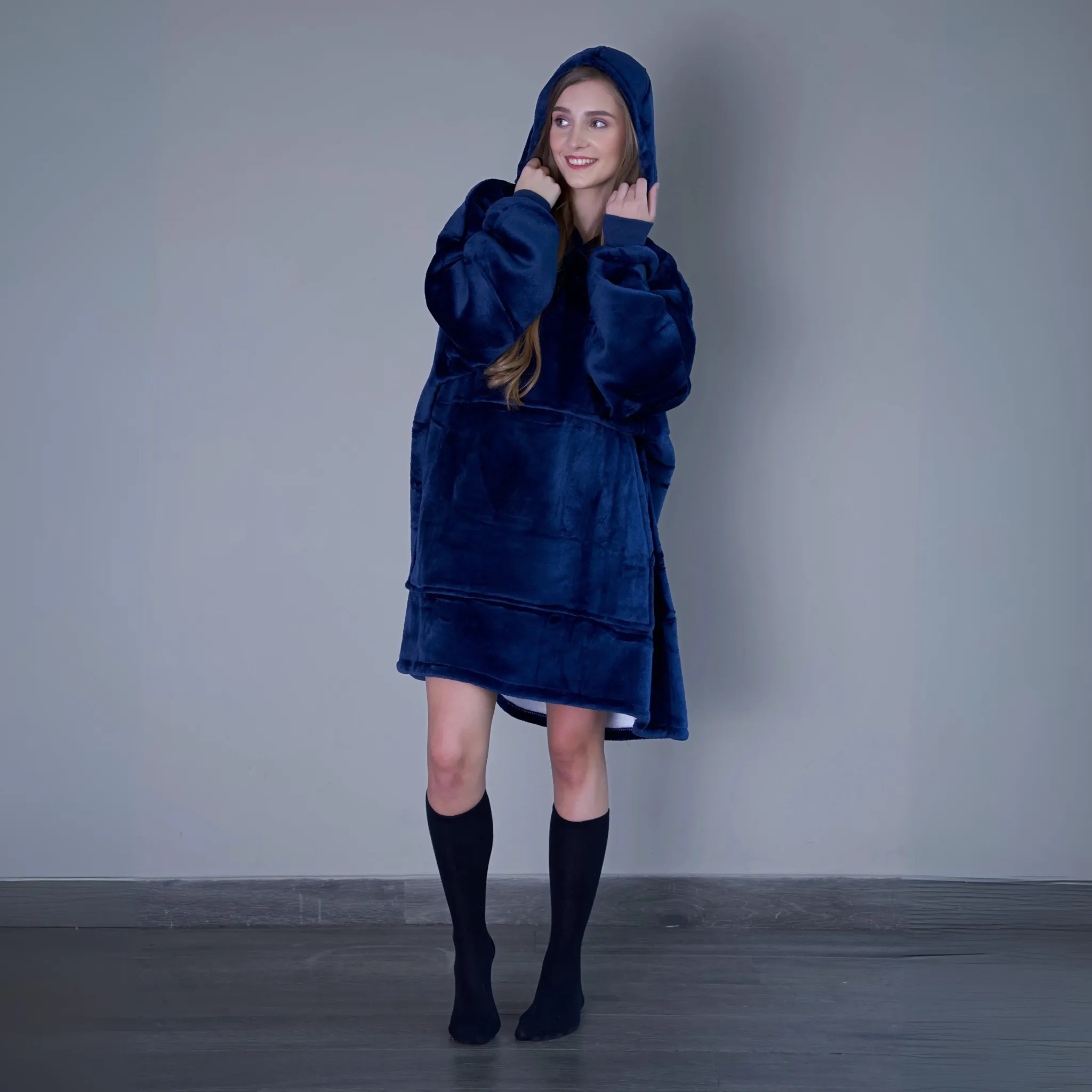 Midnight Blue - Hoodie Blanket - Comfy Series