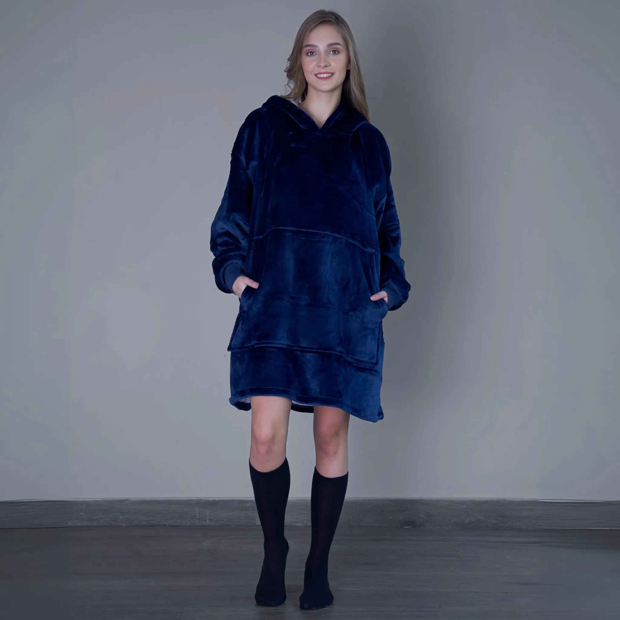 Midnight Blue - Hoodie Blanket - Comfy Series