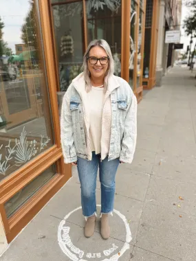 Missy Denim and Sherpa Jacket