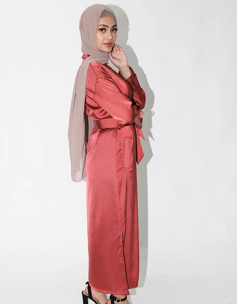 Modish Satin Trench