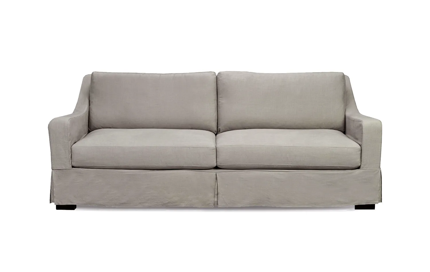 Montgomery Slipcovered Sofa Performance Fabric Bae Pebble (2 in stock)