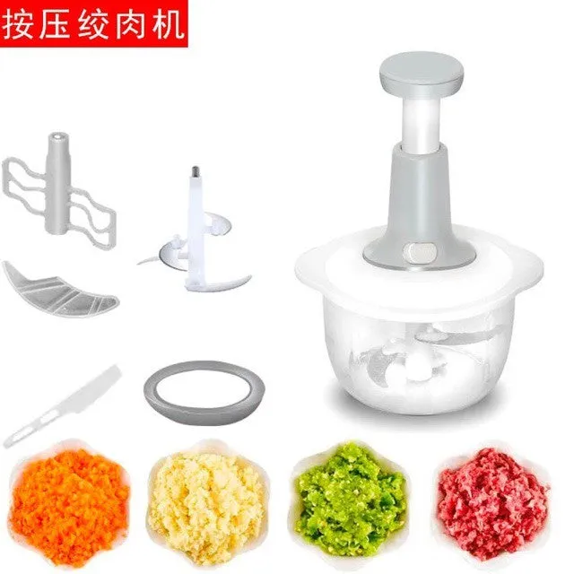 Multifunctional meat grinder three in one small household press type meat grinder manual press type