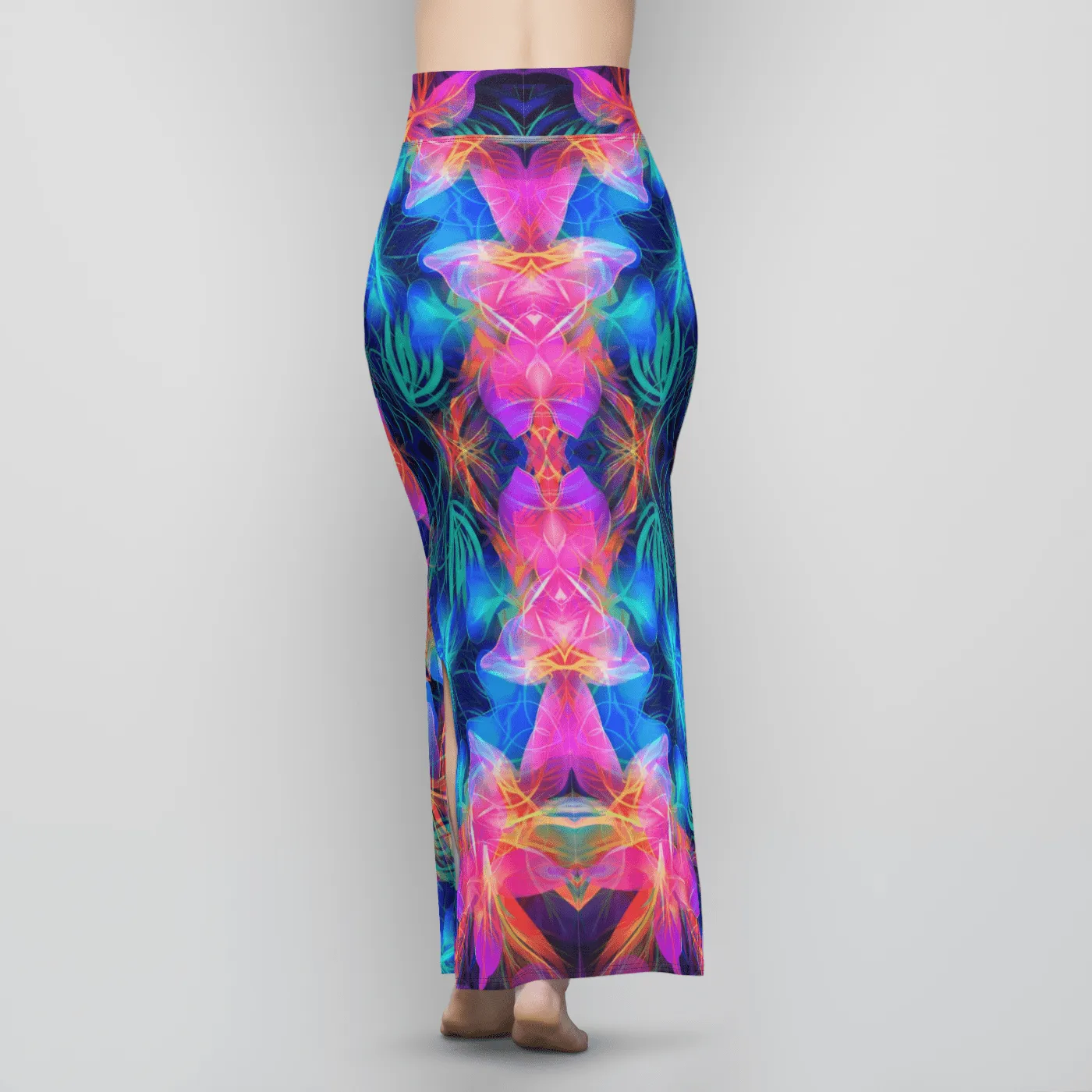 NEON ETHEREAL Maxi Skirt