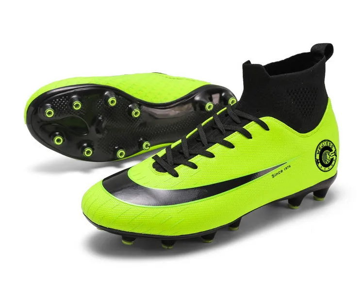 New High-Top Soccer Cleats for Adult and Kids, Training