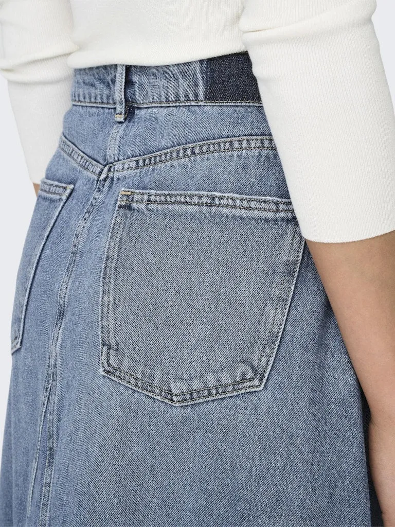 Only Joslyn - Lang denimnederdel