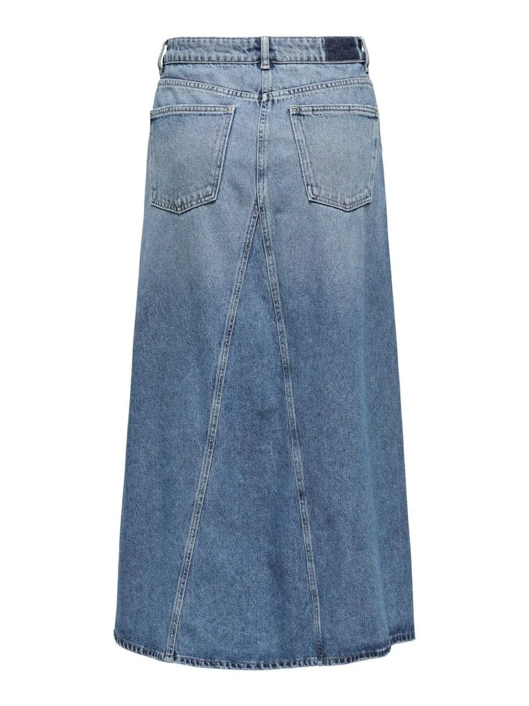 Only Joslyn - Lang denimnederdel