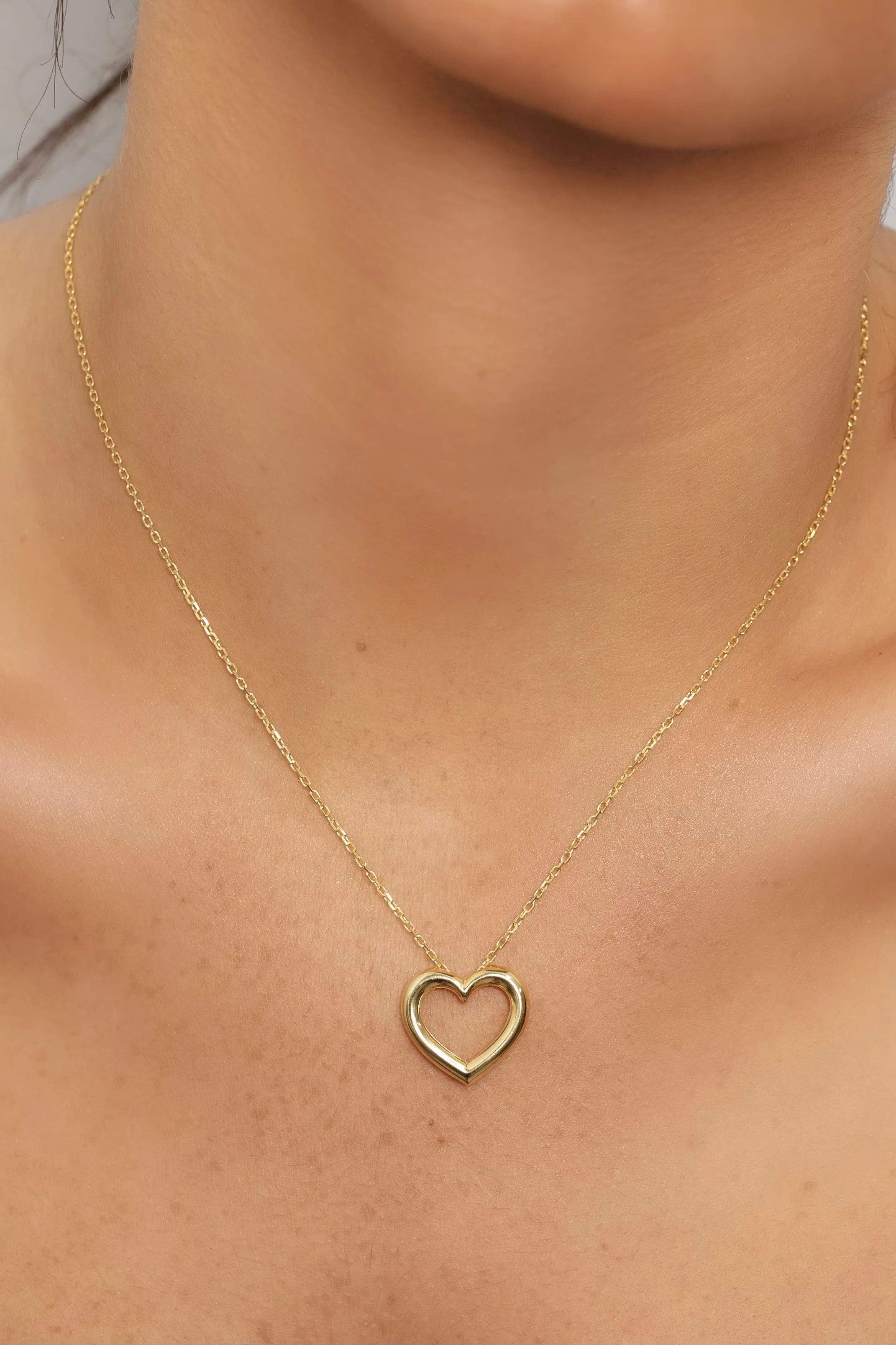 Open Heart Necklace