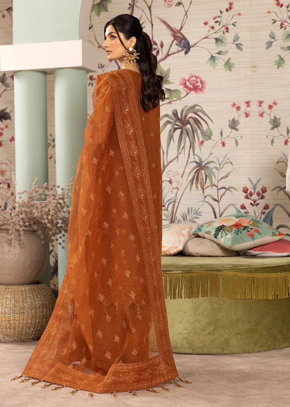 Orange Formal Suit - Alizeh - Dhaagay Formals '23 - V02D05 - Larisa