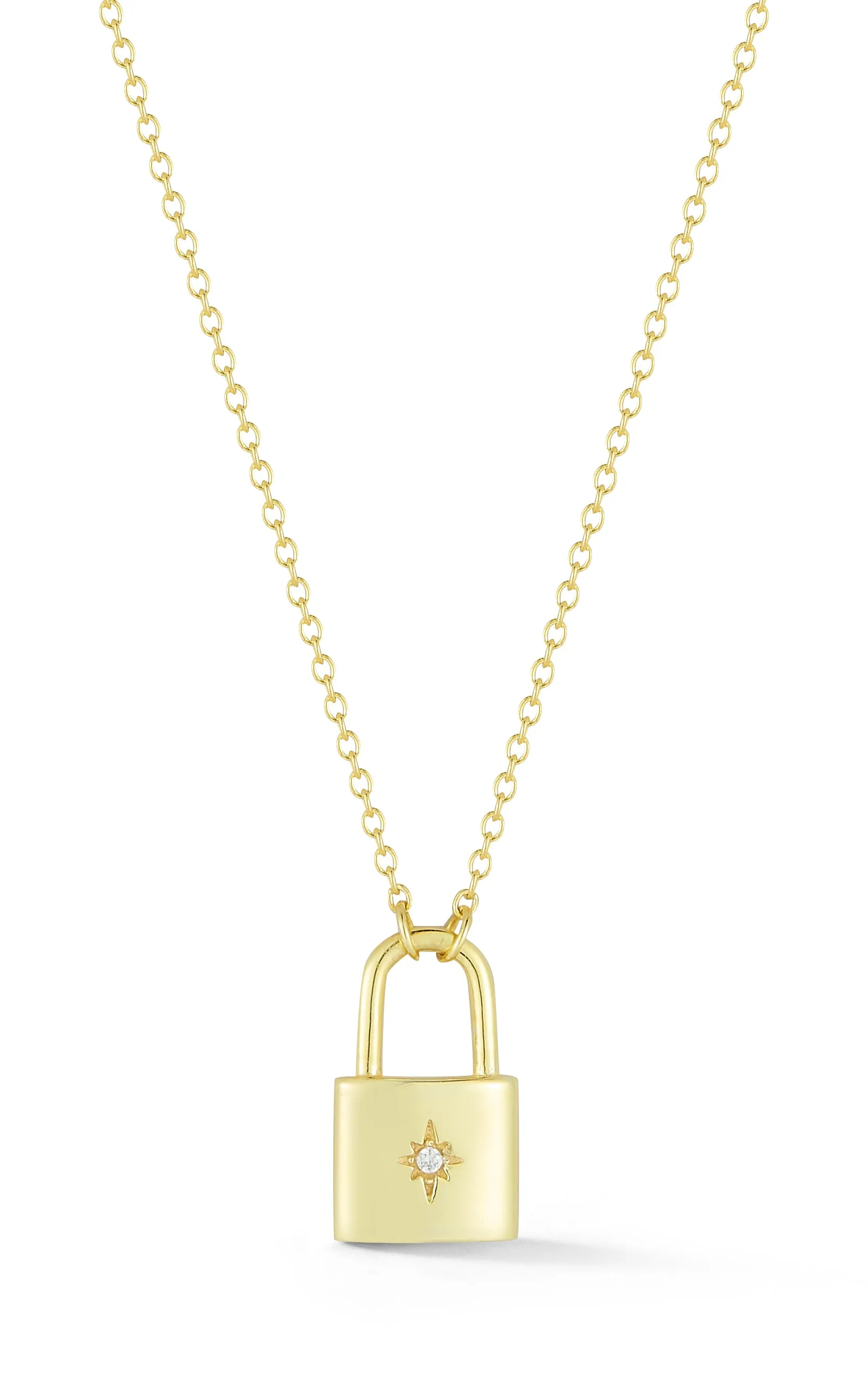 Padlock Pendant Necklace