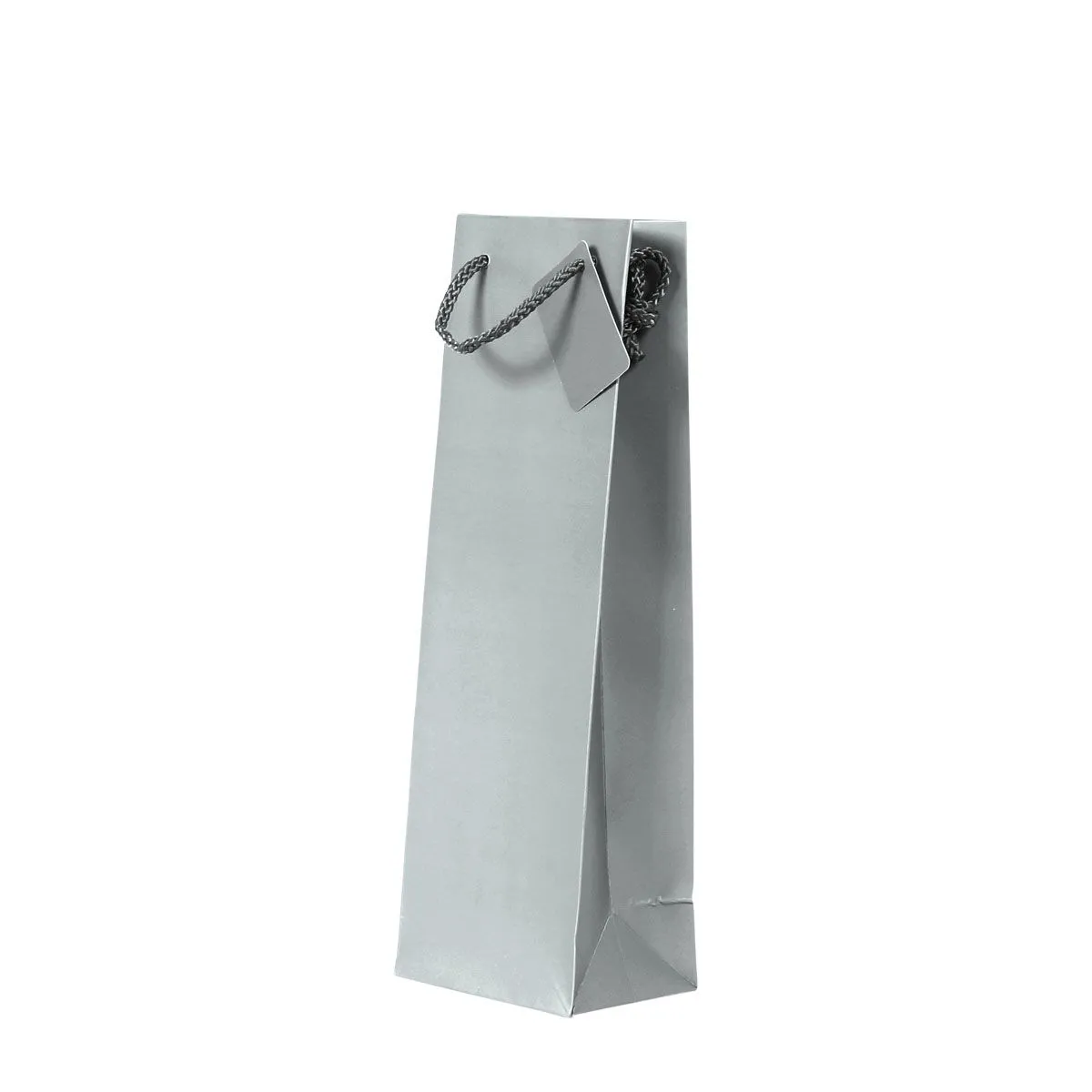 Plain Matt Silver Bottle Bag