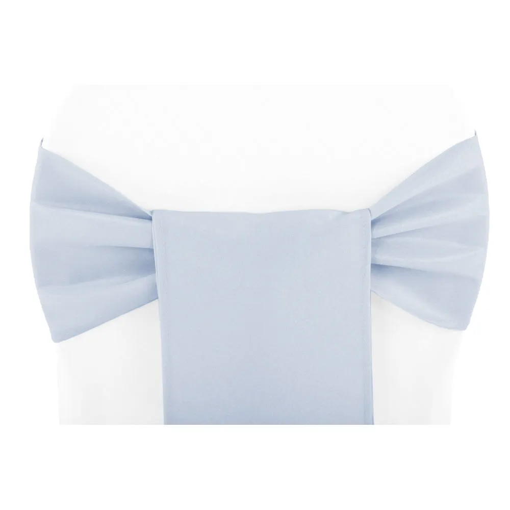 Polyester Chair Sash/Tie - Dusty Blue