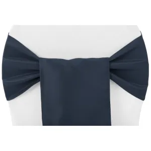 Polyester Chair Sash/Tie - Navy Blue