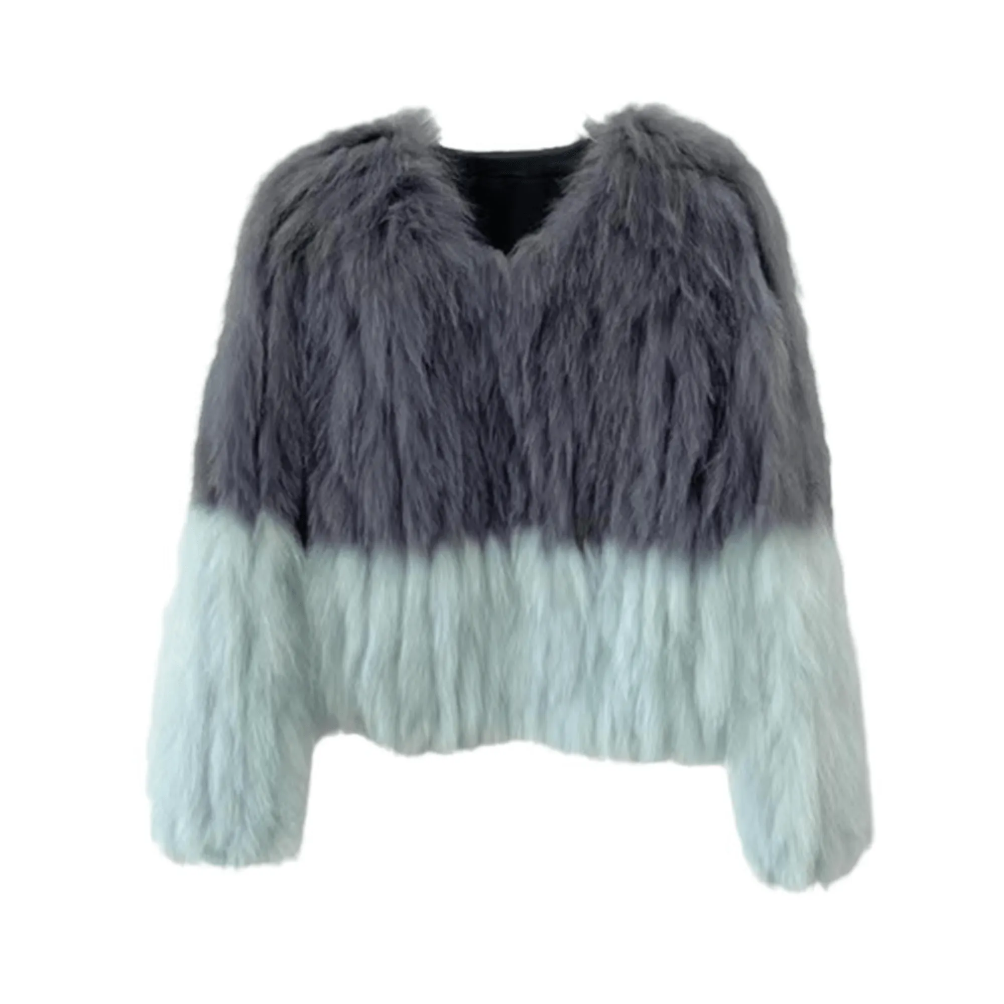 Pre Order:  Dual Tone Furry Short Coat