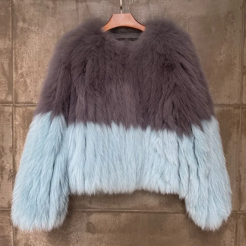 Pre Order:  Dual Tone Furry Short Coat