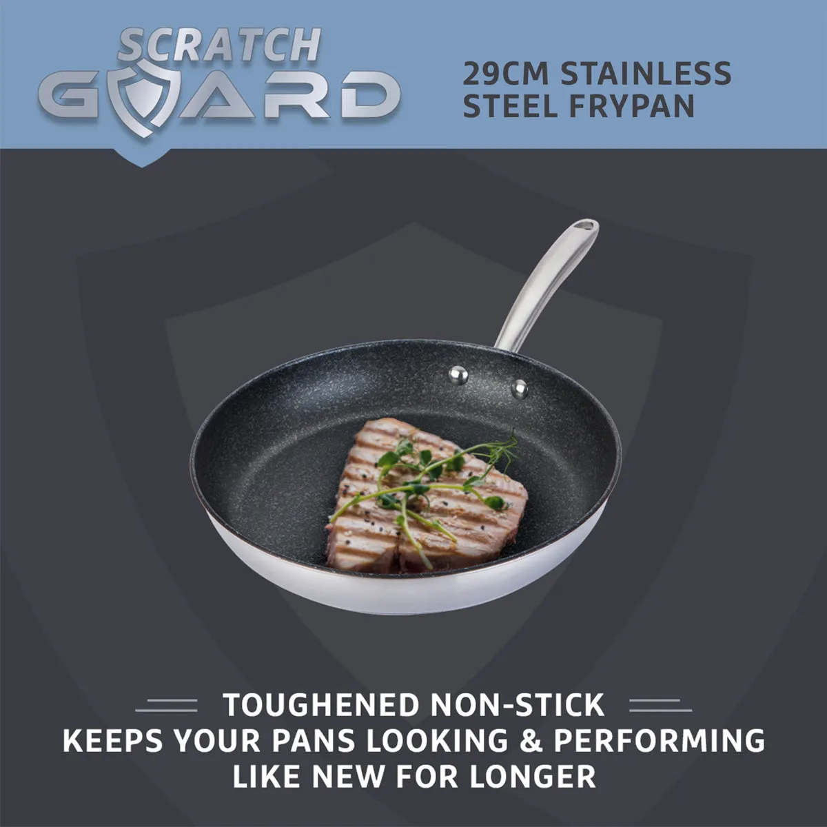 Prestige Scratch Guard Stainless Steel Frypan