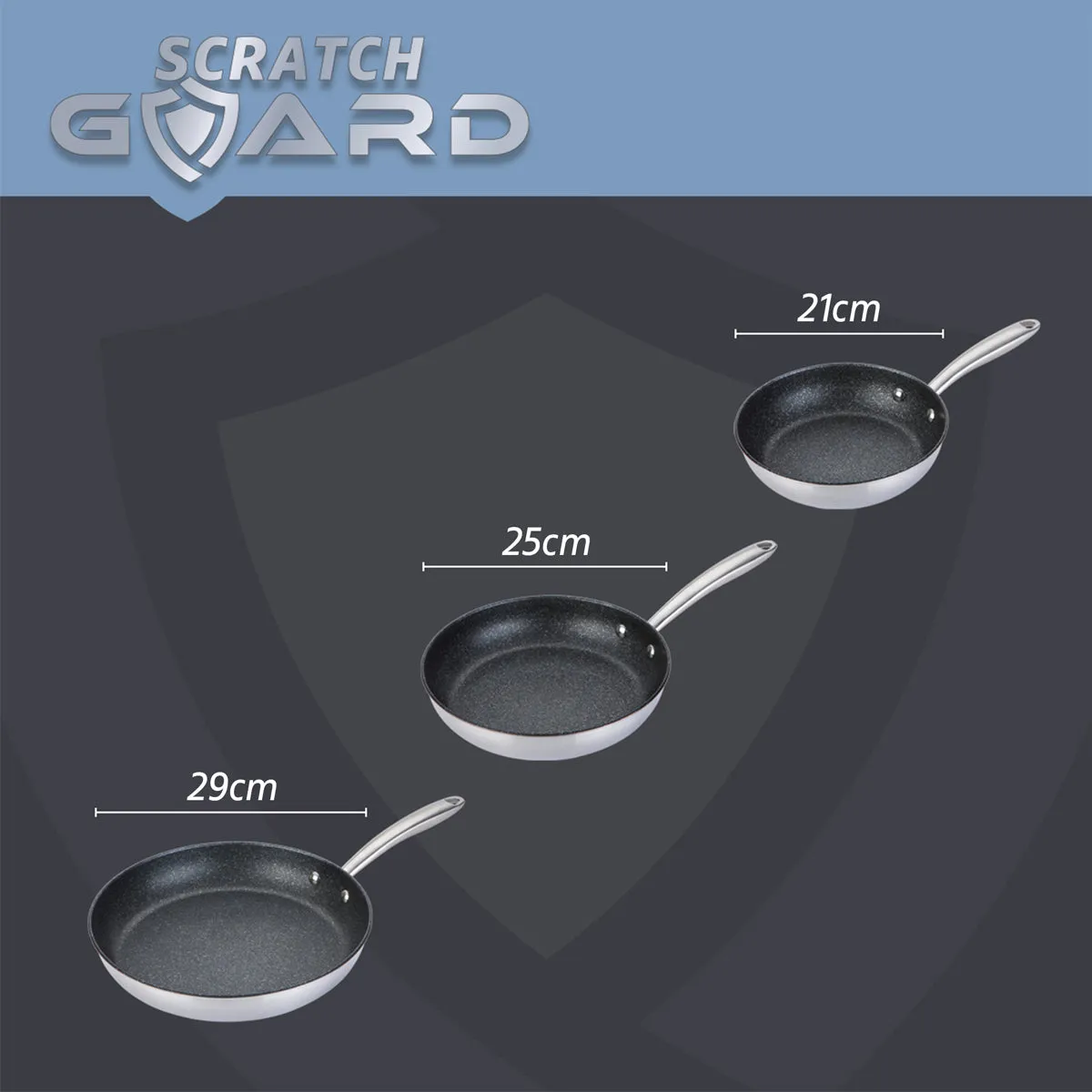 Prestige Scratch Guard Stainless Steel Frypan