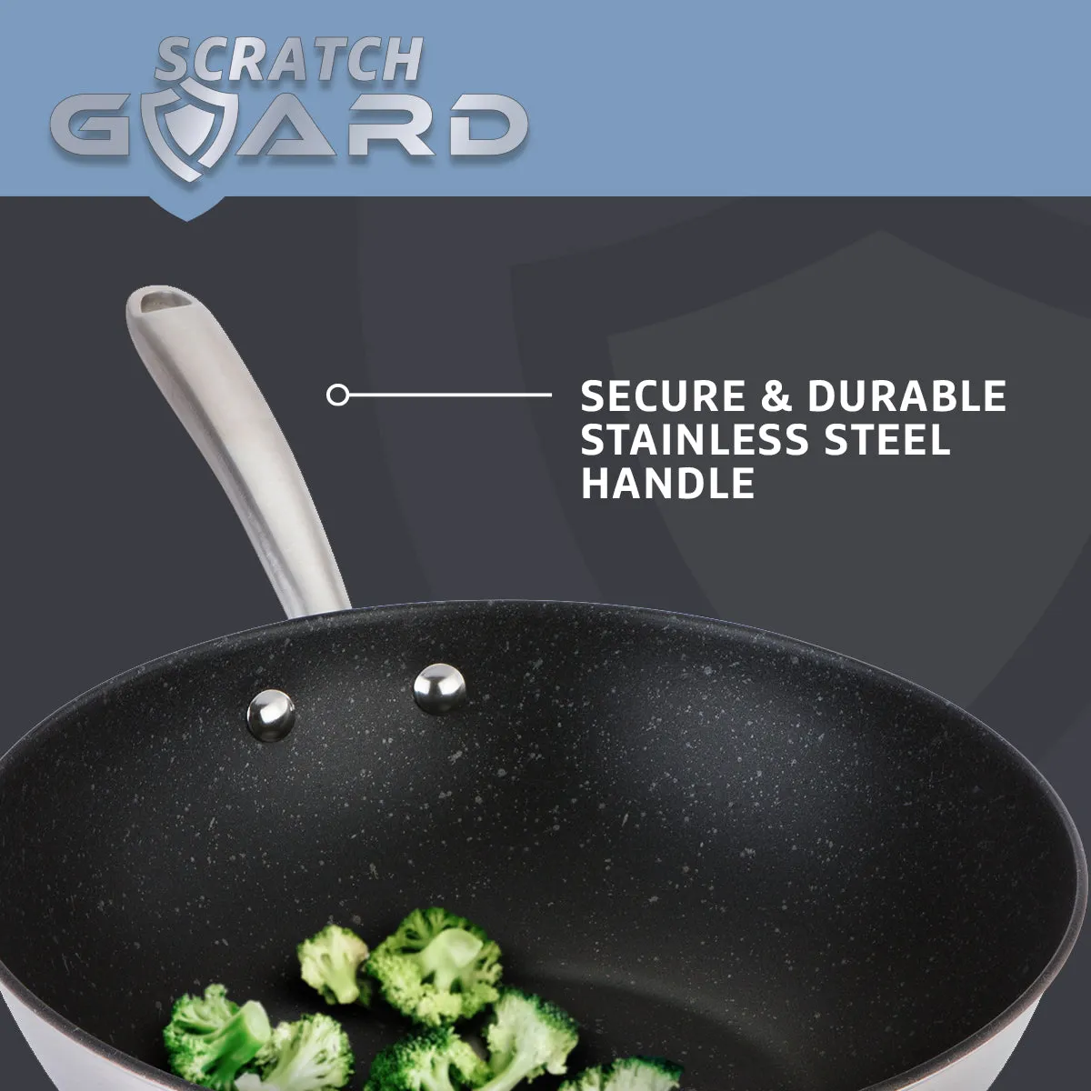 Prestige Scratch Guard Stainless Steel Frypan