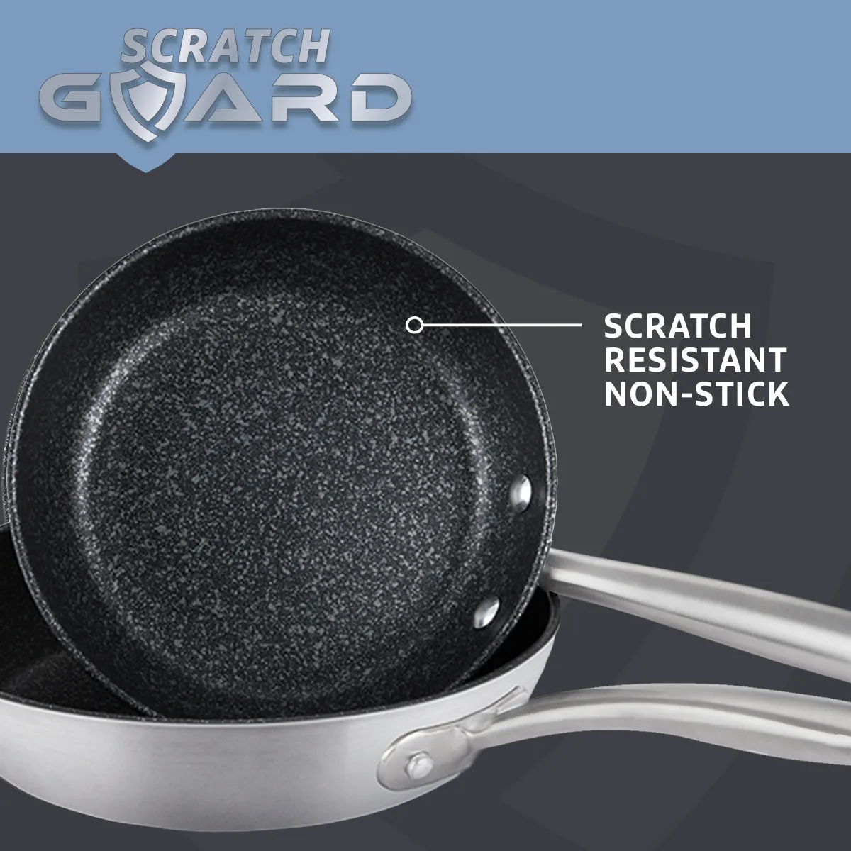 Prestige Scratch Guard Stainless Steel Frypan