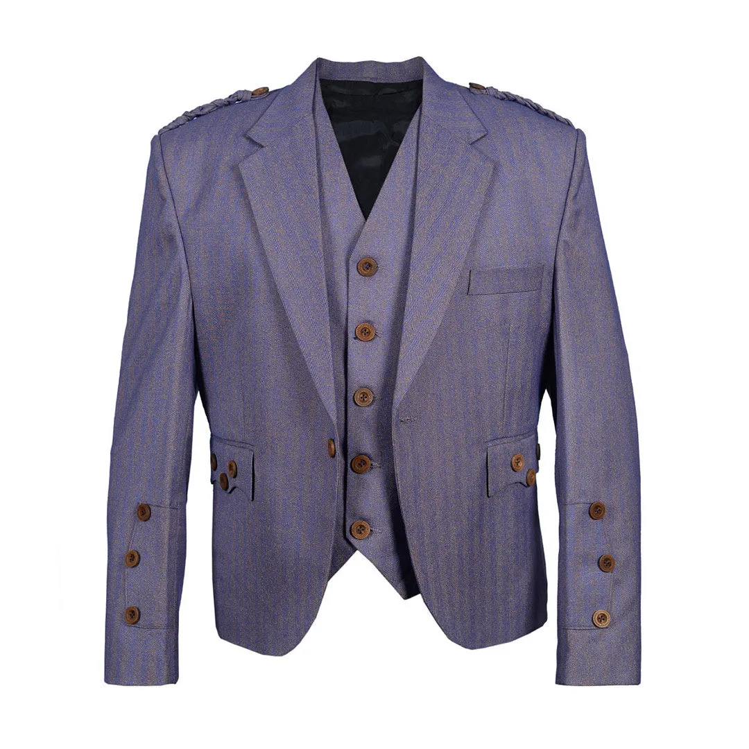 Pruple Tweed Argyll Jacket And Vest