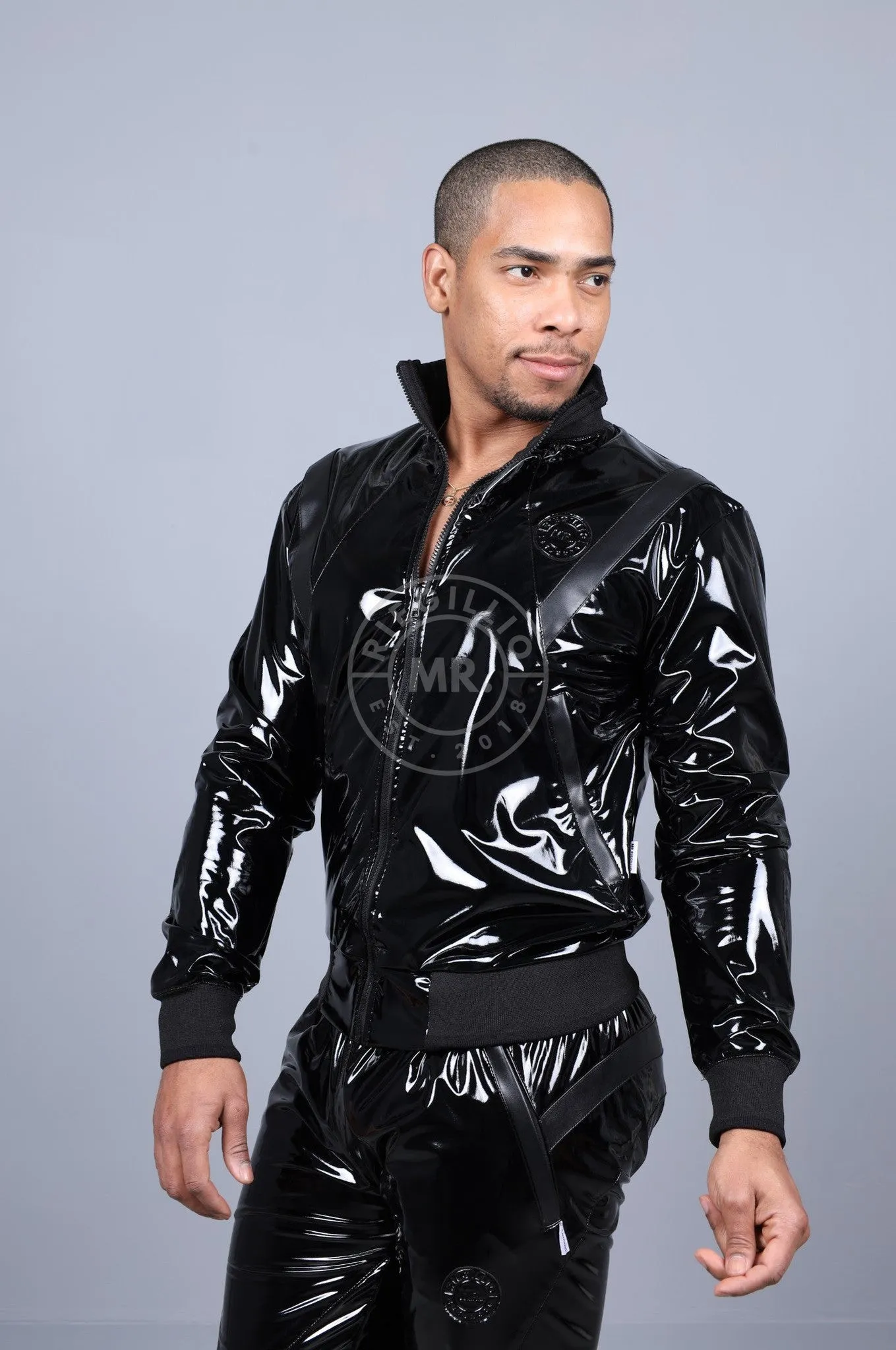 PVC 24 Tracksuit Jacket - Black