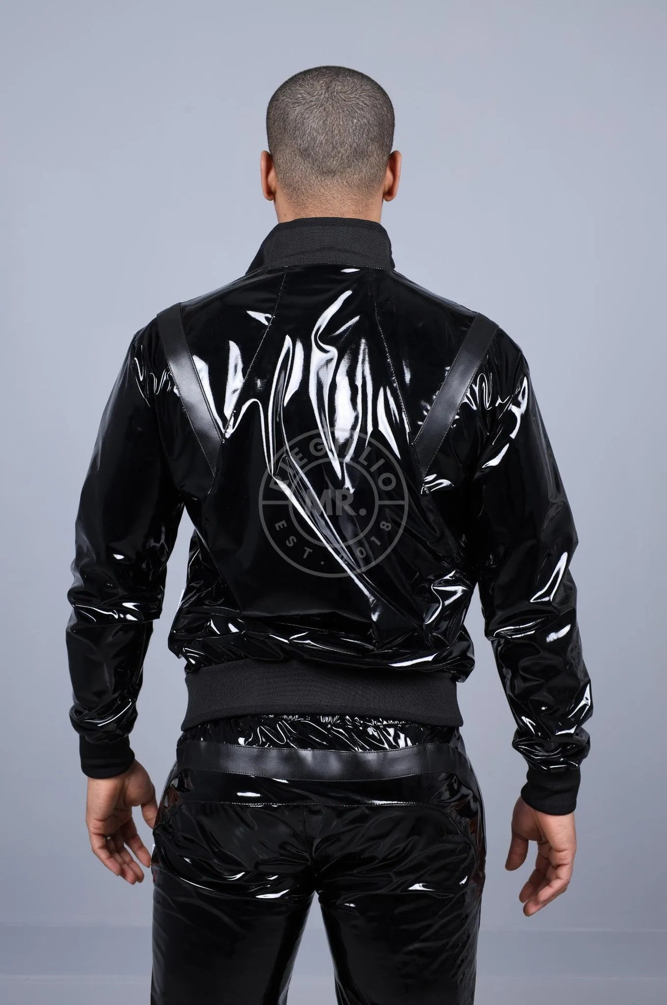 PVC 24 Tracksuit Jacket - Black