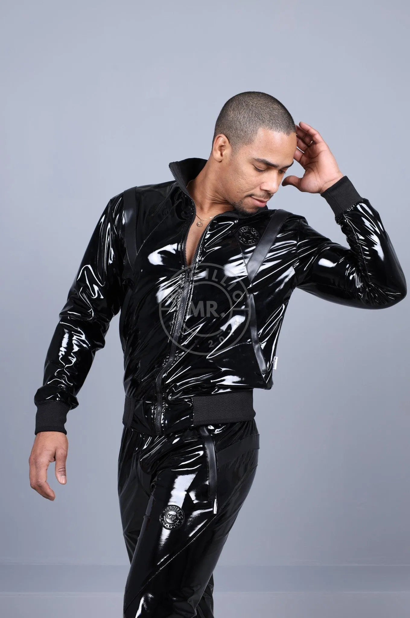 PVC 24 Tracksuit Jacket - Black