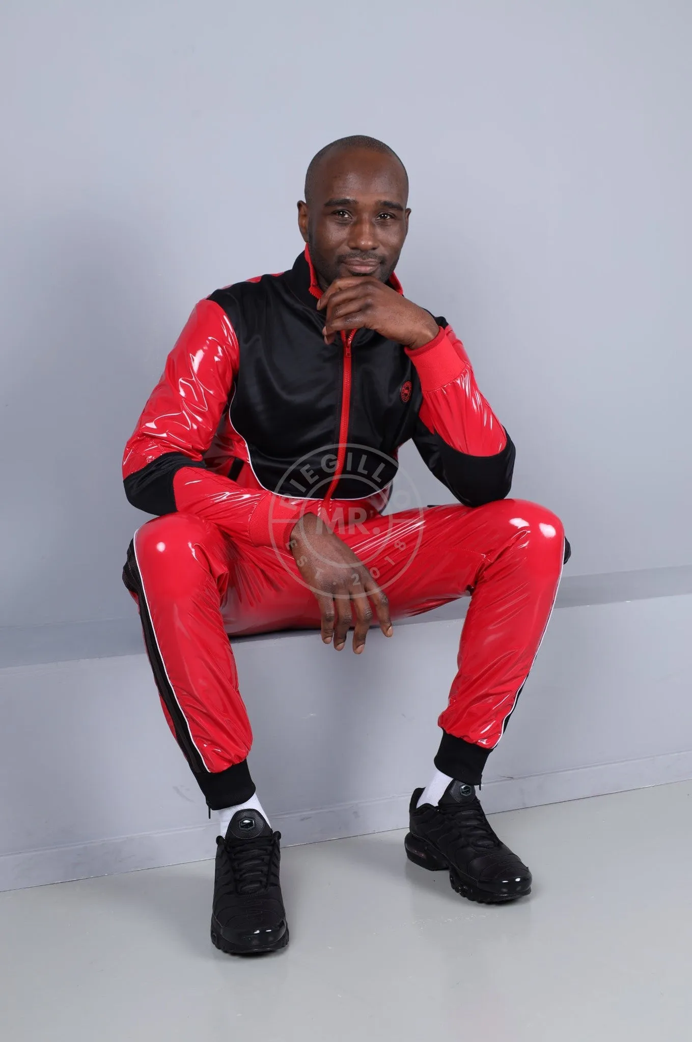 PVC 24 Tracksuit Pants - Red