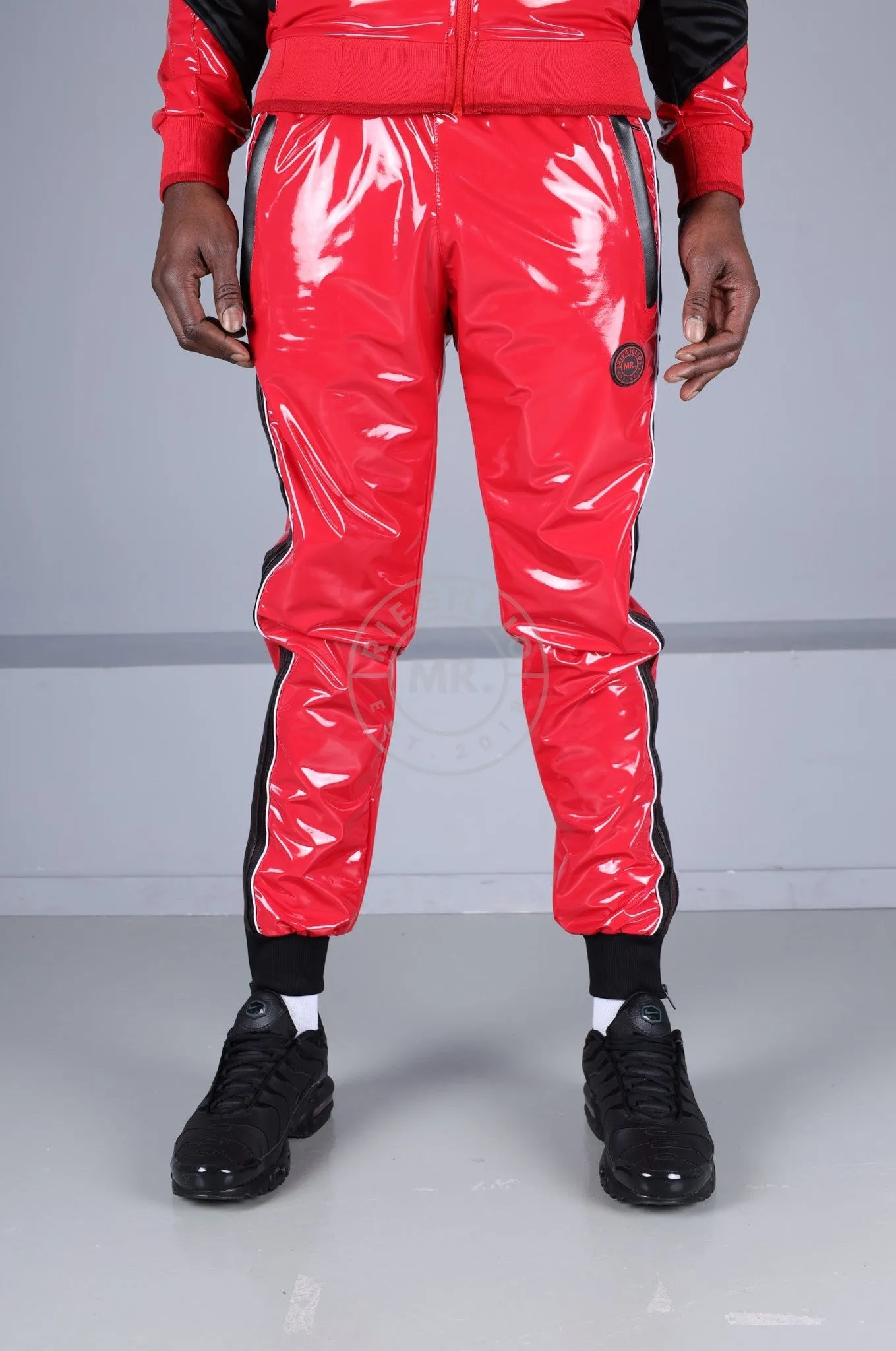 PVC 24 Tracksuit Pants - Red