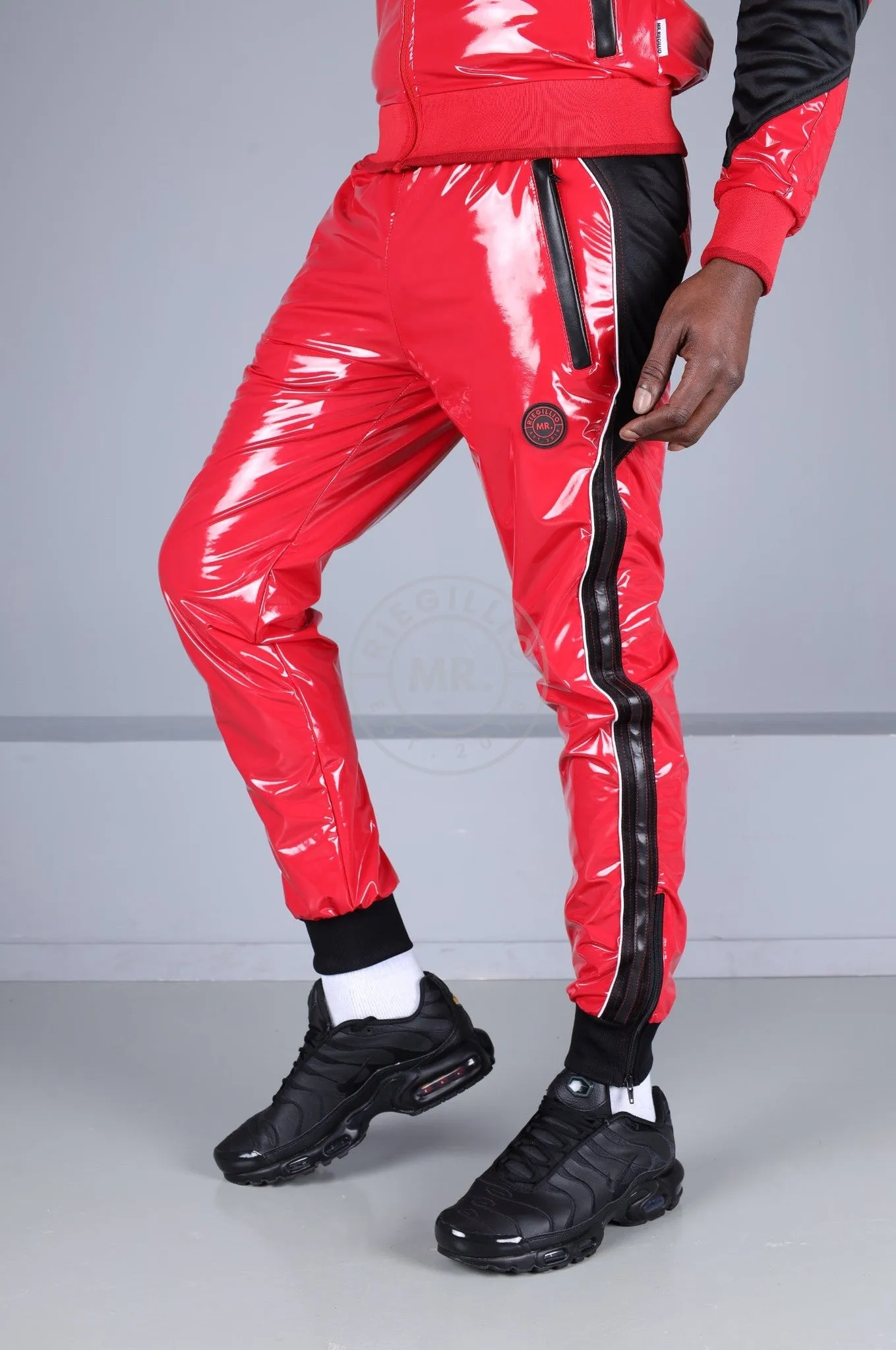 PVC 24 Tracksuit Pants - Red