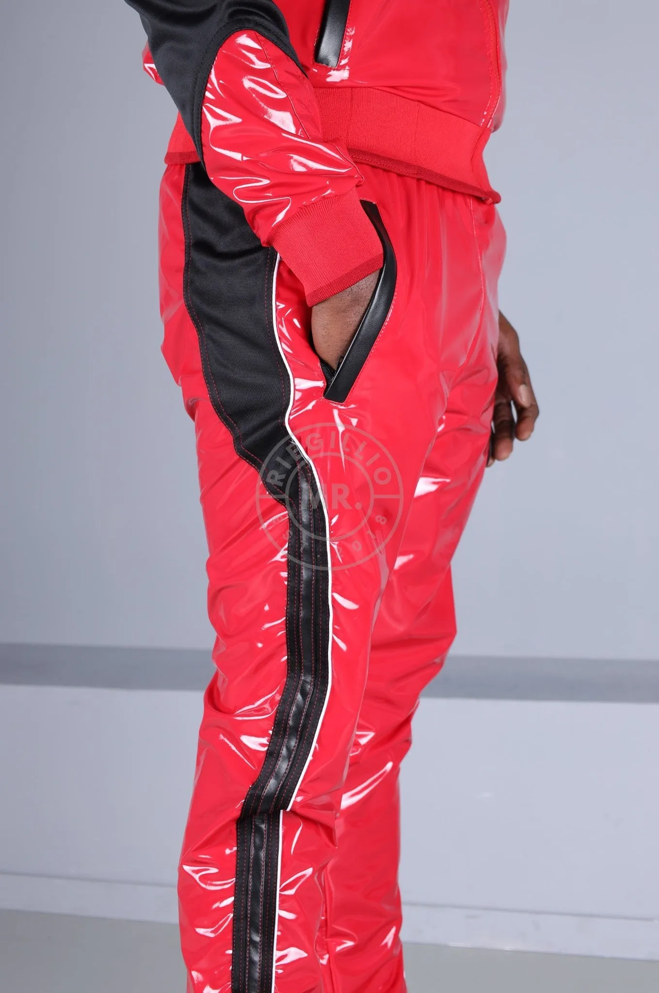 PVC 24 Tracksuit Pants - Red