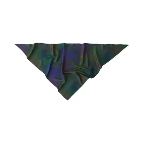 "Brooklyn" Triangle Silk Scarf - Green