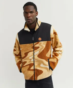 RB Series Sherpa Fleece Zip Up Jacket - Sunset