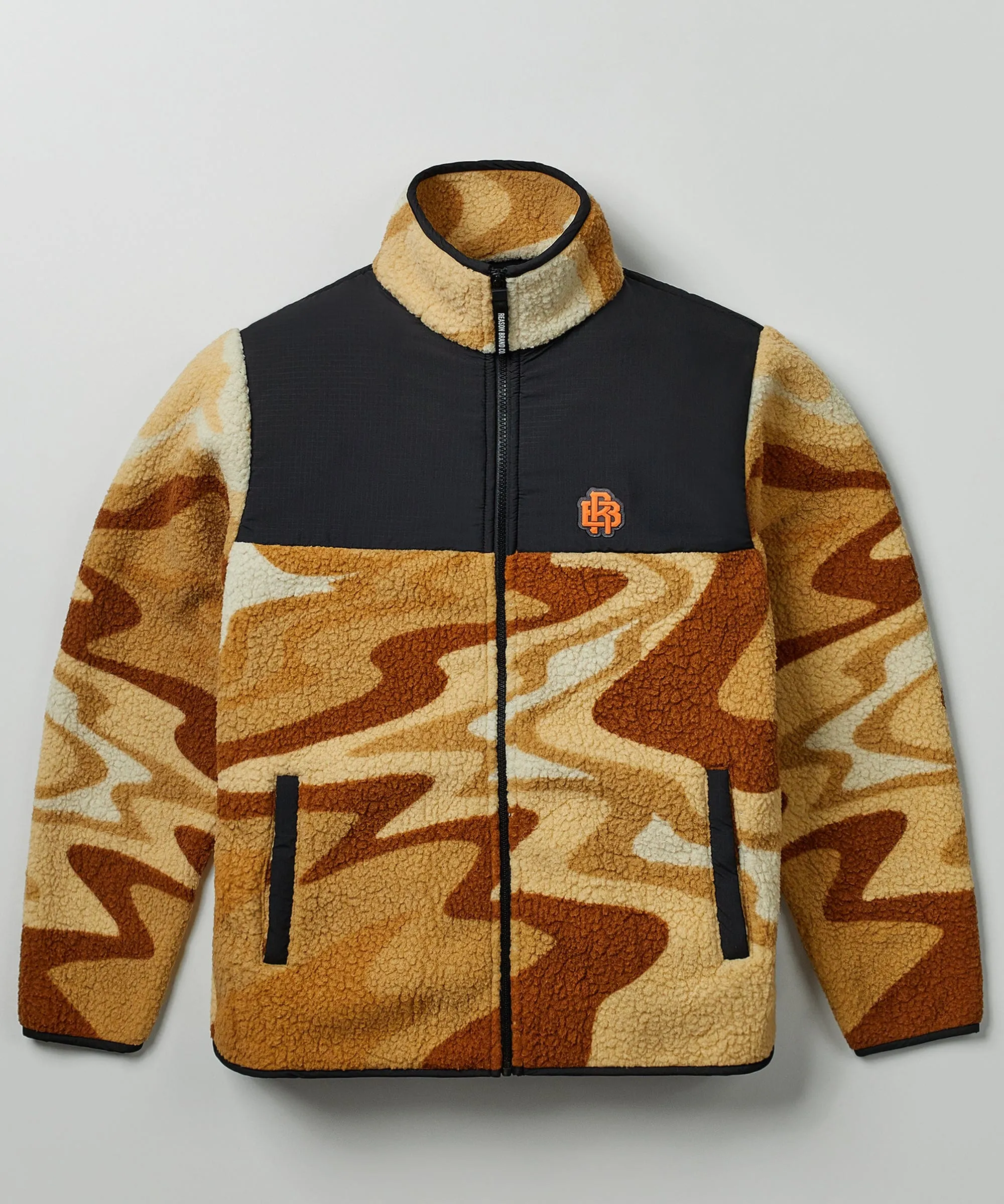 RB Series Sherpa Fleece Zip Up Jacket - Sunset