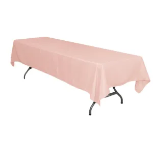 Rectangular Polyester Tablecloth 60"x126" - Blush/Rose Gold