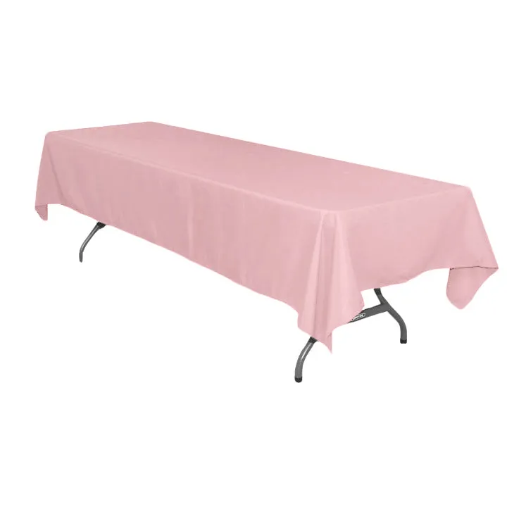 Rectangular Polyester Tablecloth 60"x126" - Dusty Rose/Mauve